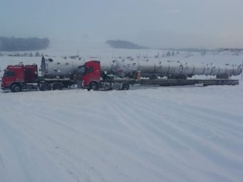 Завершен уникальный проект по доставке оборудования для строительства газоперерабатывающего завода в Иркутской области 1