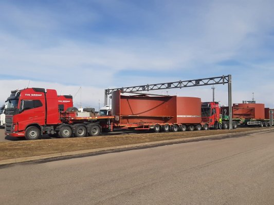 DELIVERY OF OVERWEIGHT EQUIPMENT TO KALUGA REGION 1