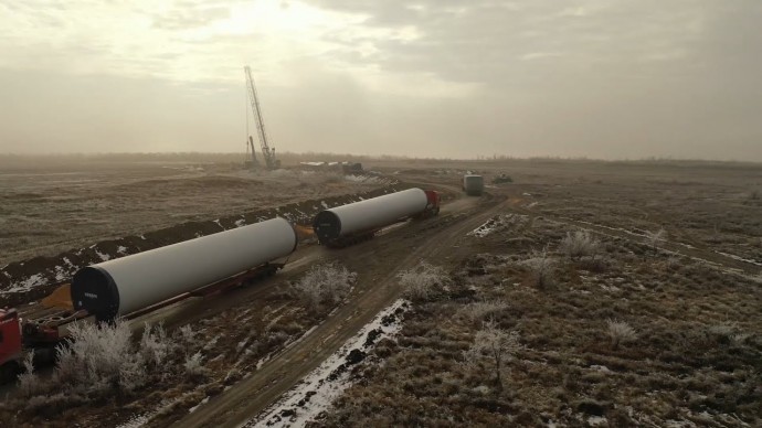Transportation of 78 wind turbines to Rostov Region.